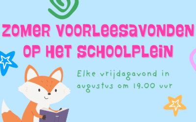 Zomer voorleesavonden op het schoolplein