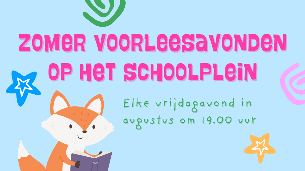 Zomer voorleesavonden op het schoolplein