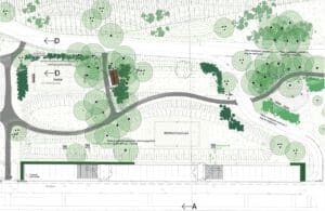 Close-up ontwerp park