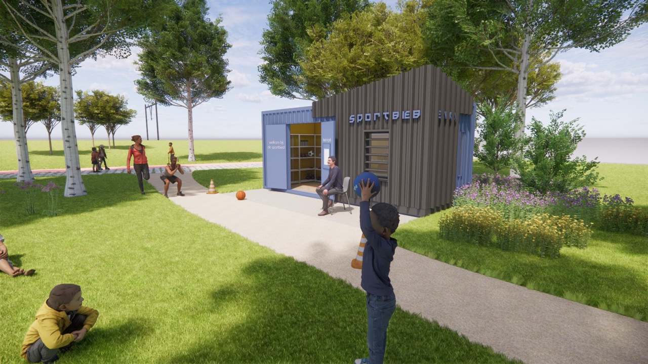 Sportbieb impressie dichtbij